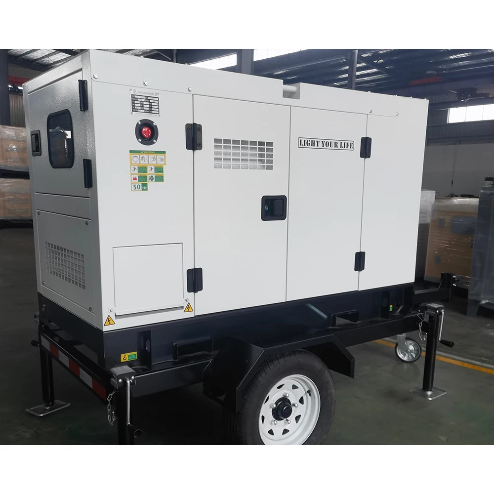 price of used 40 kw 42kw trailer 40 kva diesel generator with automatic transfer 40kw trailer