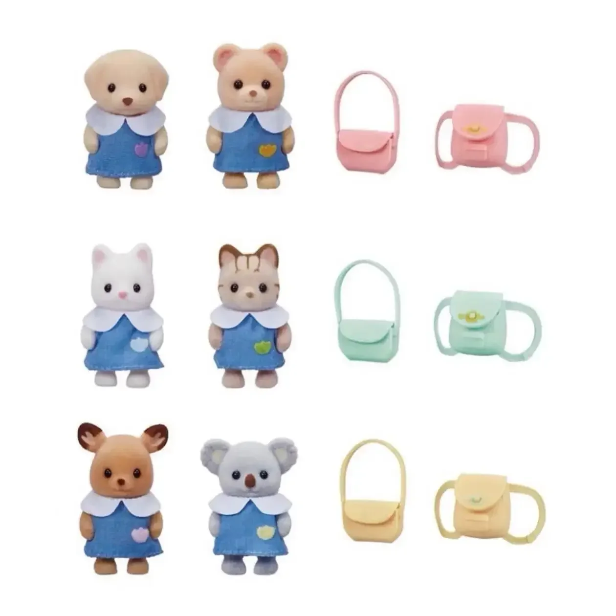 Sylvanische Families Anime Figuren Babypop Figuur Bos Familie Kawaii Model Hanger Verzamelbare Kleuterschoolvrienden