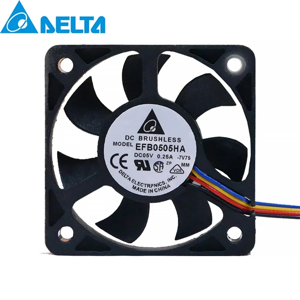 

for delta EFB0505HA 5010 50mm 5cm 50X50X10MM DC 5V 0.25A speed server inverter axial cooling fan