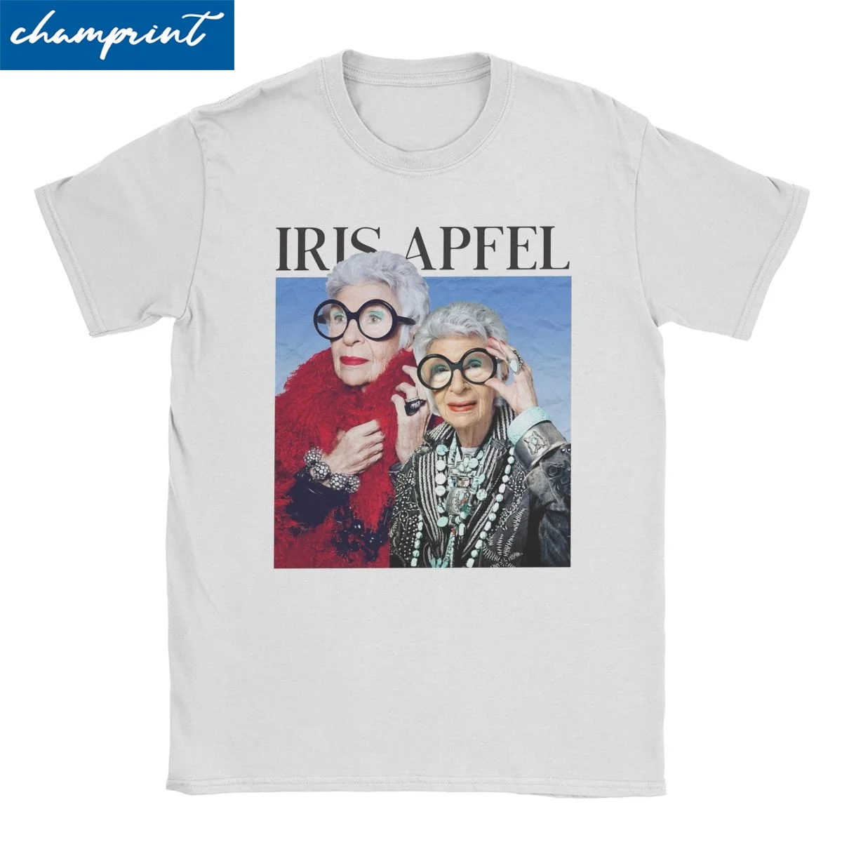 Iris Apfel Music T Shirt Men Women 100% Cotton Funny T-Shirts O Neck Tee Shirt Short Sleeve Clothes New Arrival