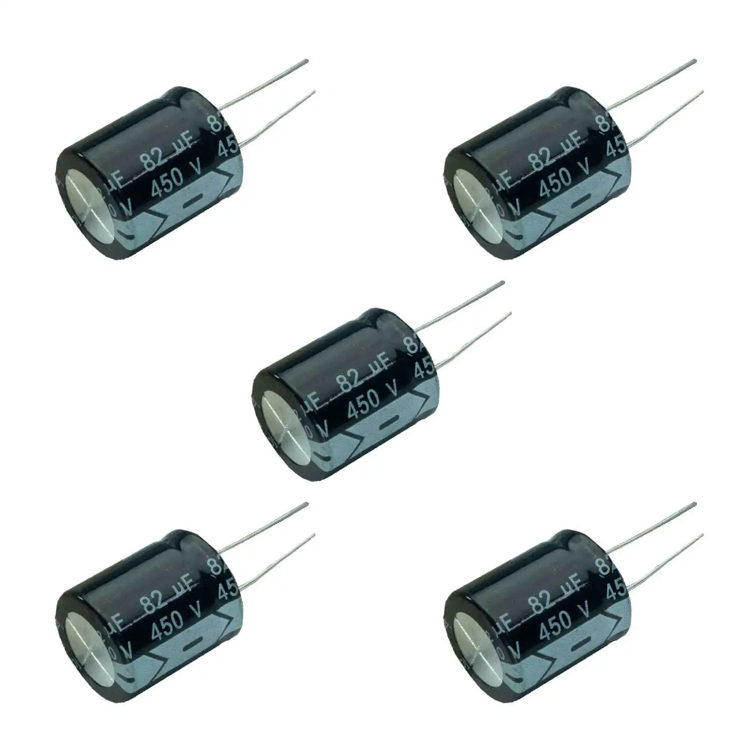 5x Electrolytic Capacitor 82UF X 450v 105 ° Kit C/5 Pieces