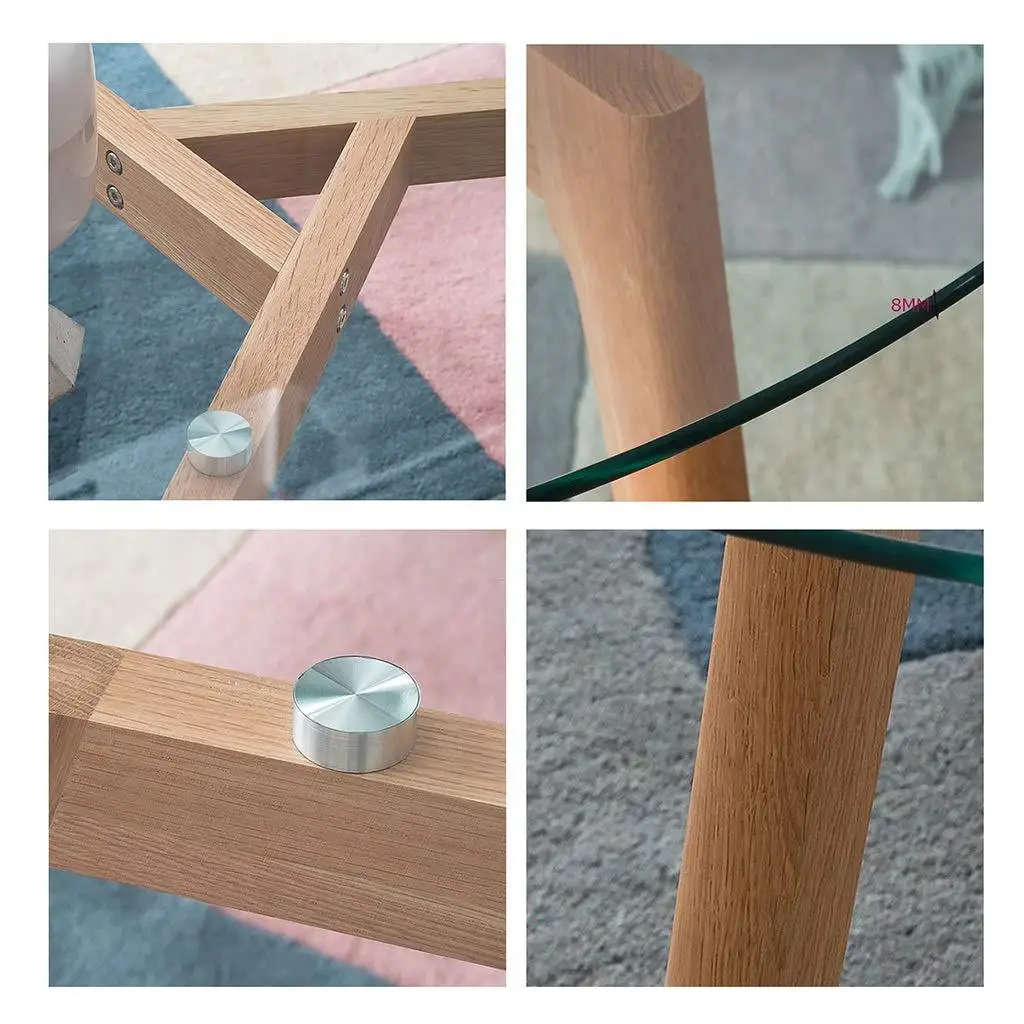 Small apartment child and mother coffee table household small apartment round table combination afternoon tea coffee table