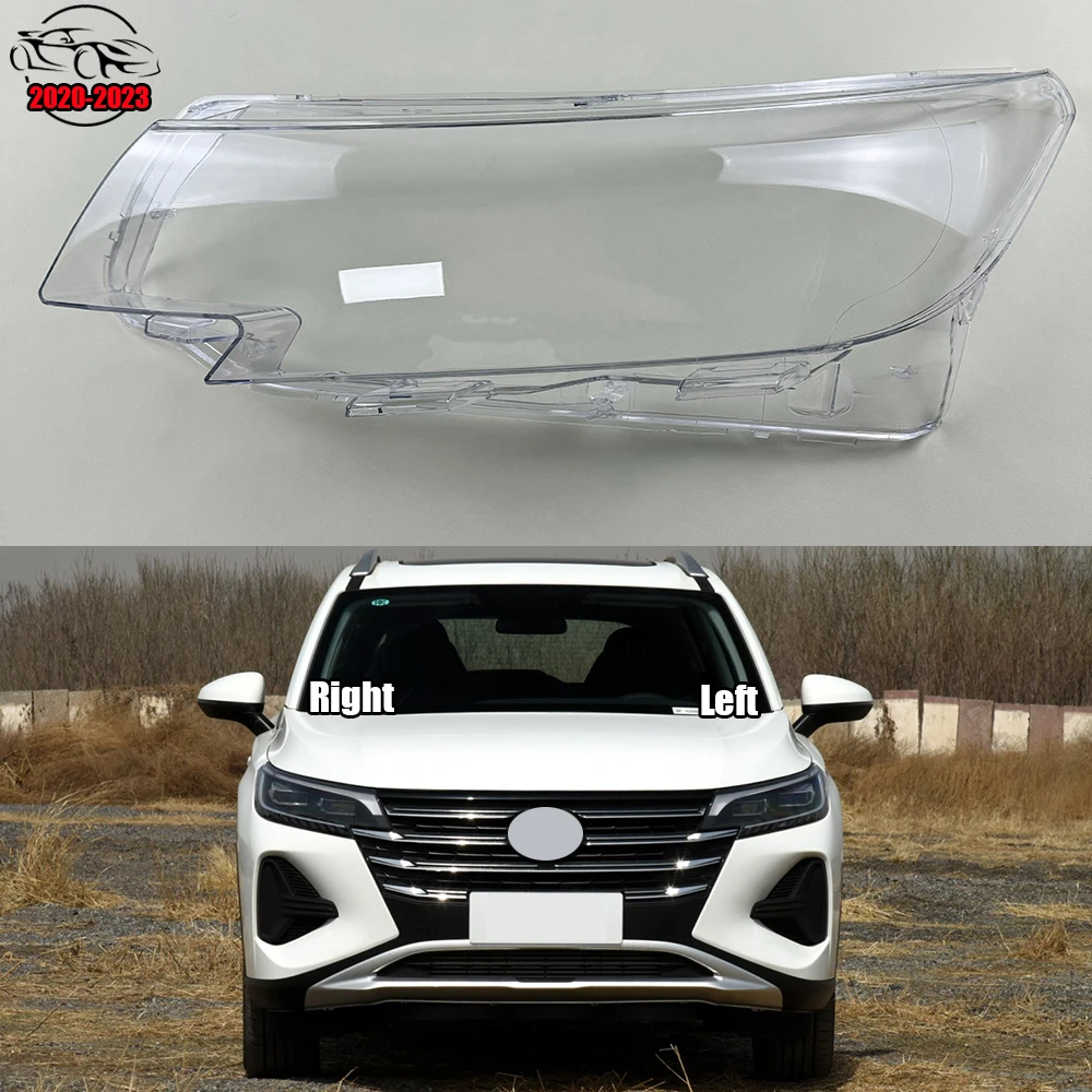 

For Trumpchi GS4 2020 2021 2022 2023 Headlamps Cover Transparent Lampshade Headlight Shell Plexiglass Car Replacement Front Lens