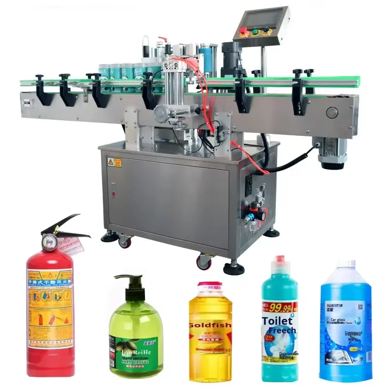 【2026】 Fully Automatic High-Accuracy PLC-Controlled Fixed-Point Labeling Machine for Aerosol Cans Spray Bottles Paper Kose