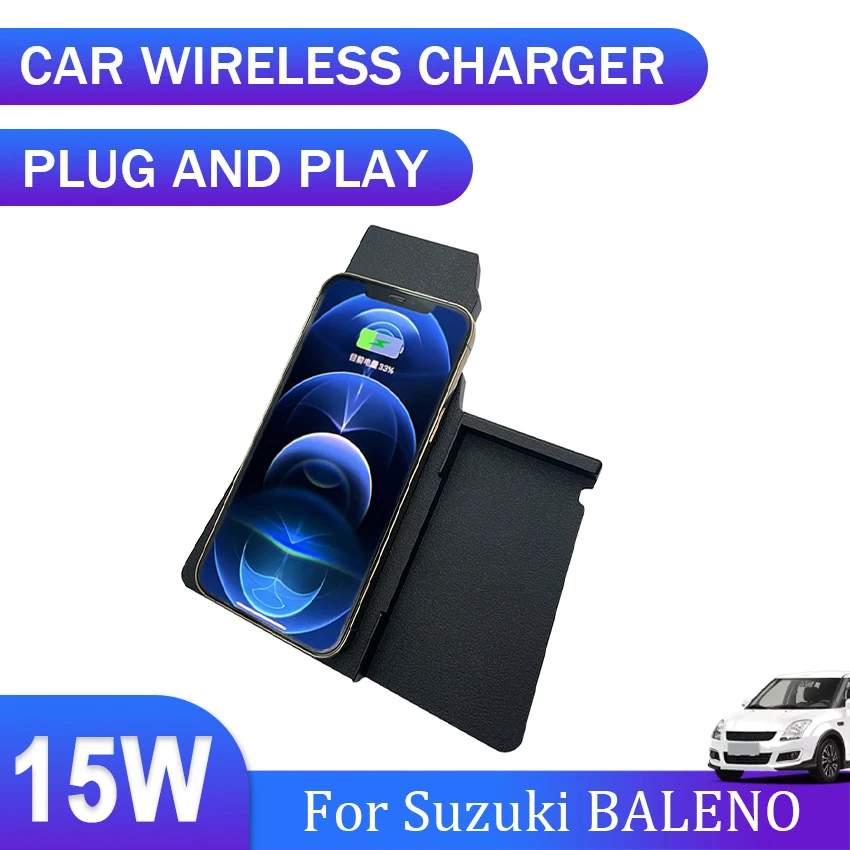 

For Suzuki BALENO 2015 To 2017 2018 2019 2020 2021 2022 Special Car Wireless Charger QI phone charger charging case Accessories