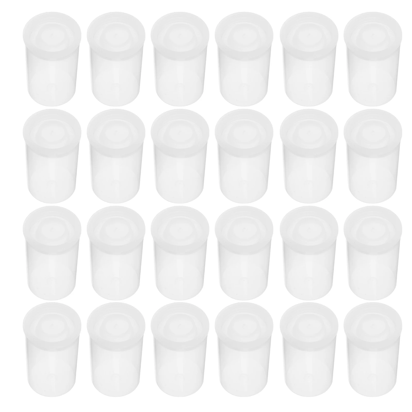 

100Pcs Clear Plastic Bottles with Lids Transparent Storage Containers for Travel Toiletries Medicine Organizers Sewing Supplies