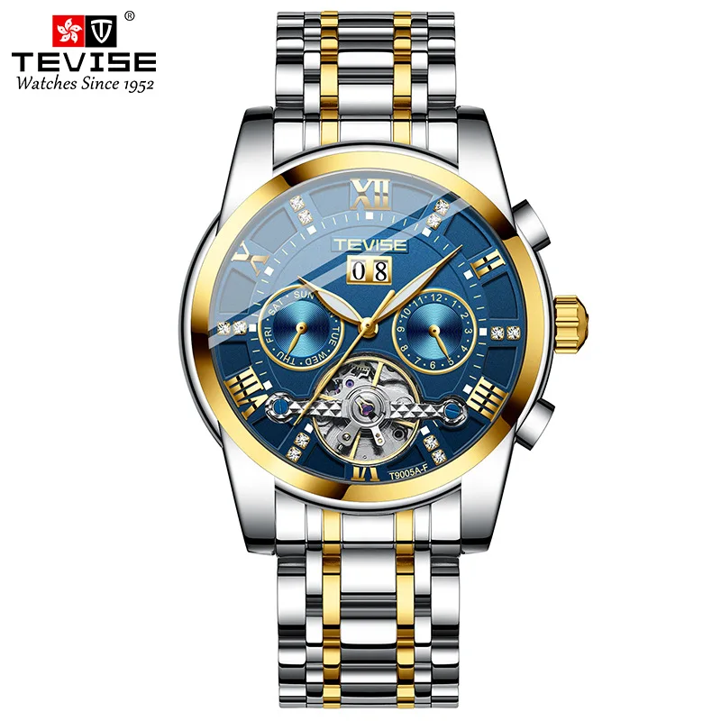 official-websiteSwiss BrandTEVISEPopular 's Men's Fashion Mechanical Watch Multifunctional Waterproof Famou