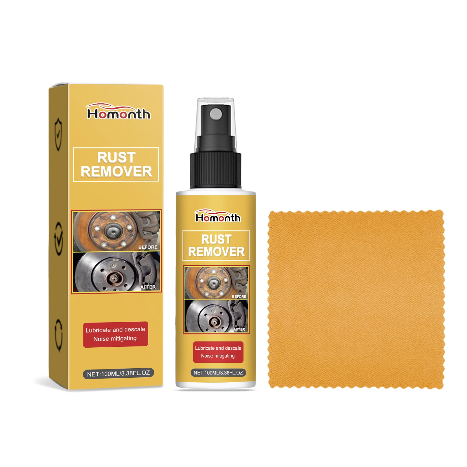 HomonthAutomotiveMetal Iron Powder Rust Remover,automotive PolishingCleaning,rust Prevention,stain Removal and Maintenance Agent