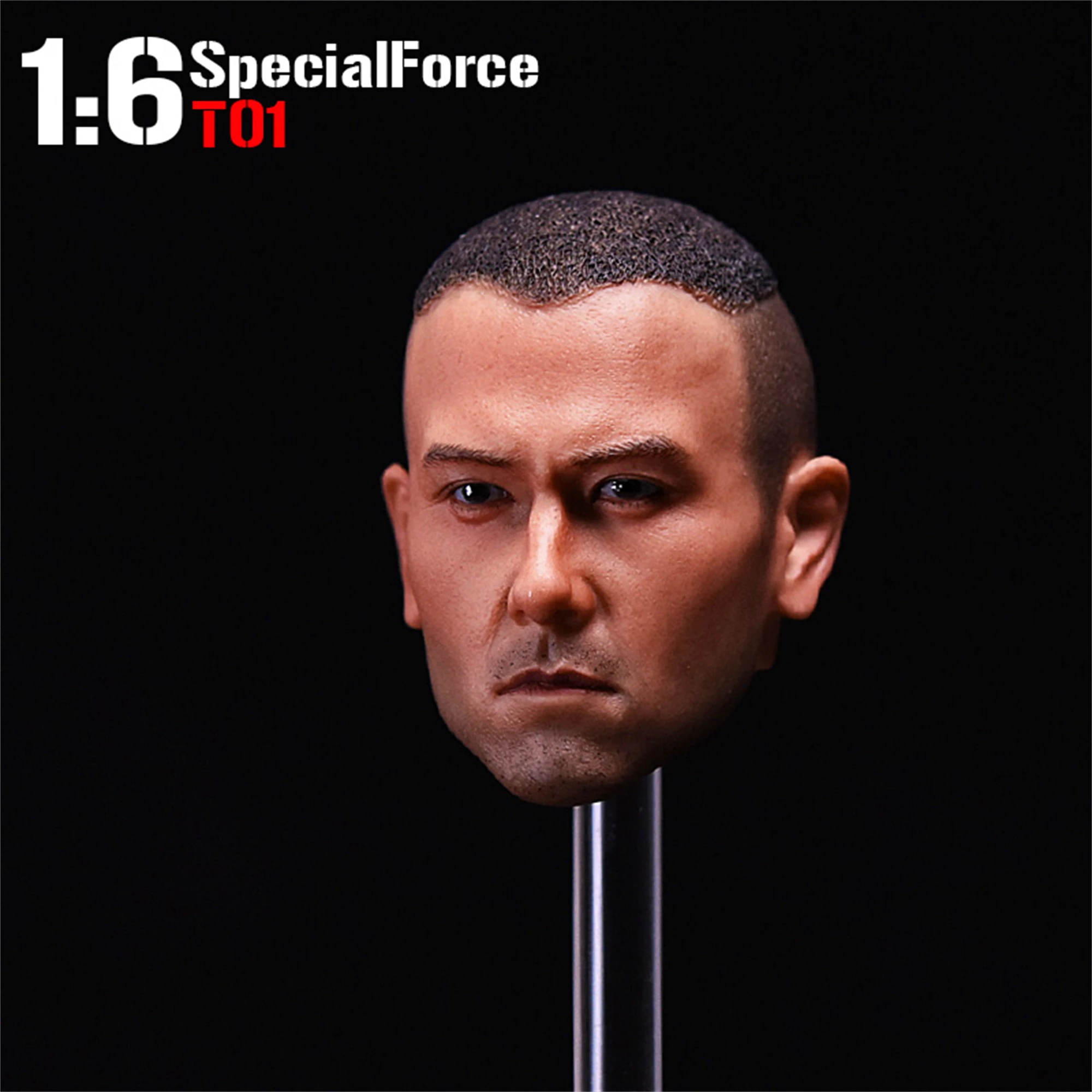 1/6 Scale Special Force Soldier Eddie Peng Yuyan Head Sculpt Fit for 12'' Modern Military Action Figure