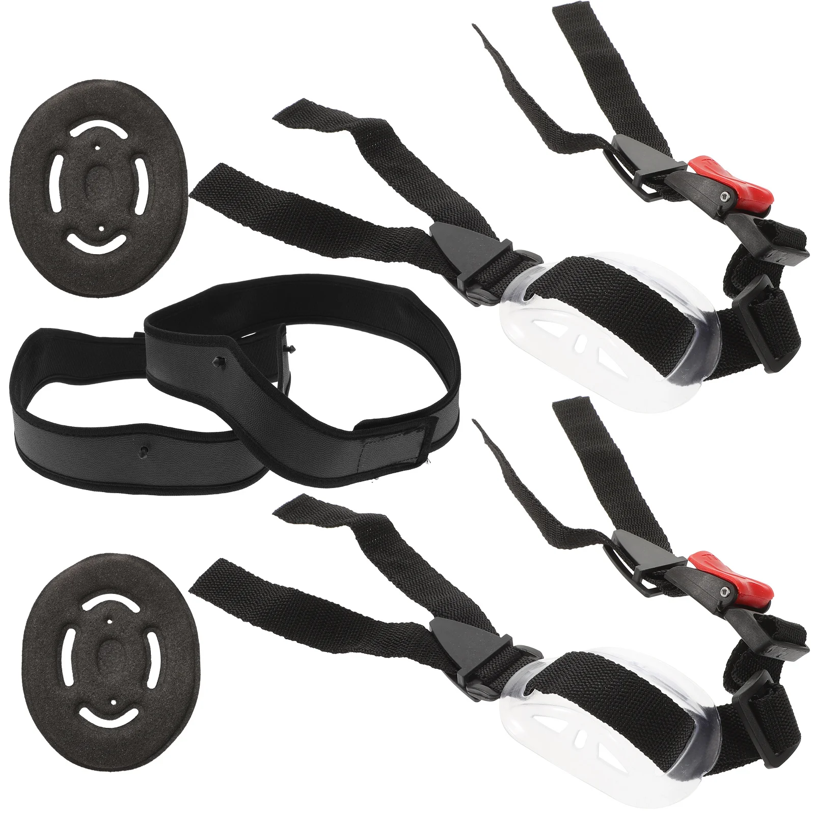 2Sets Hard Hat Protection Supplies Breathable Safety Insert Liner with Adjustable Chin Strap for Industrial Manufacturing