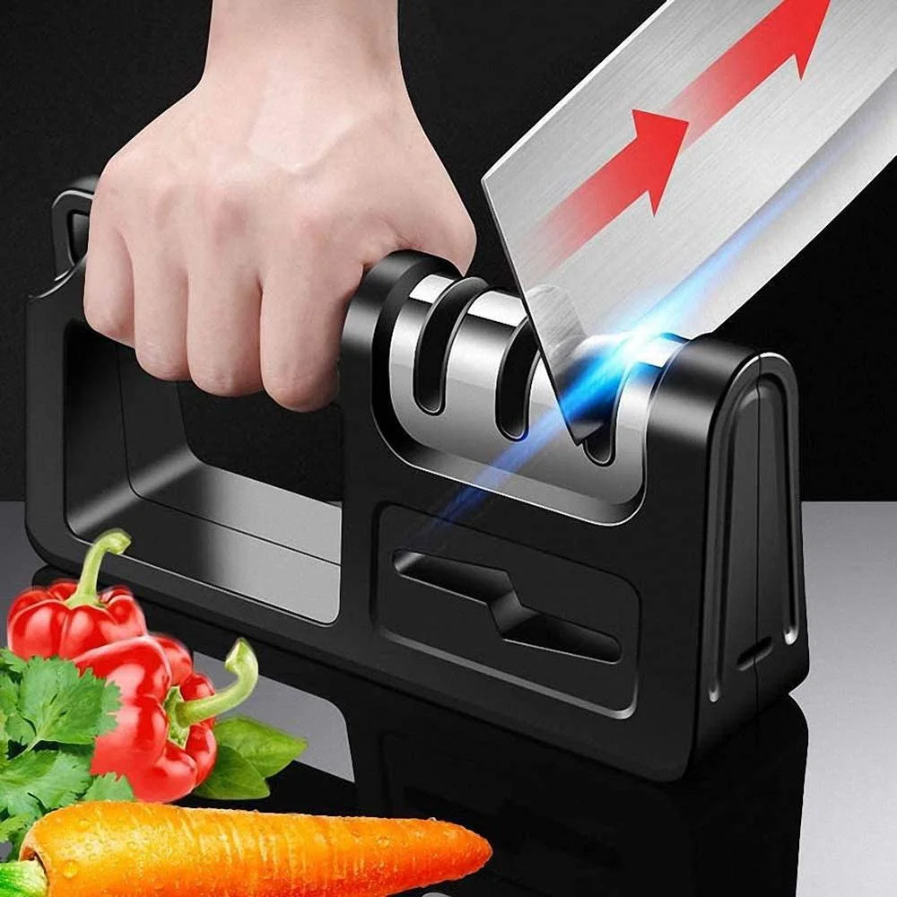 Multi-Purpose Knife Sharpener, 4-Stage Kitchen Universal Sharpening Tool, Handheld Scissor Sharpener, Home & Garden Tools