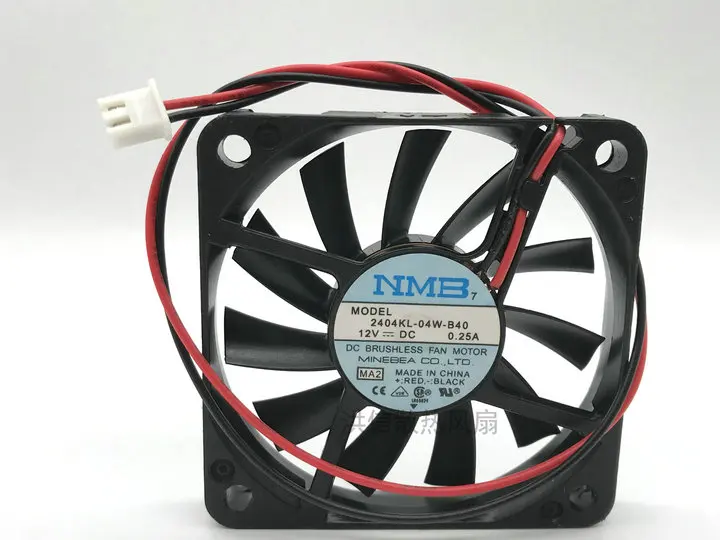 

Free shipping original NMB 6010 2404KL-04W-B40 12V 0.25A 6cm 60 * 10MM ultra-thin cooling fan