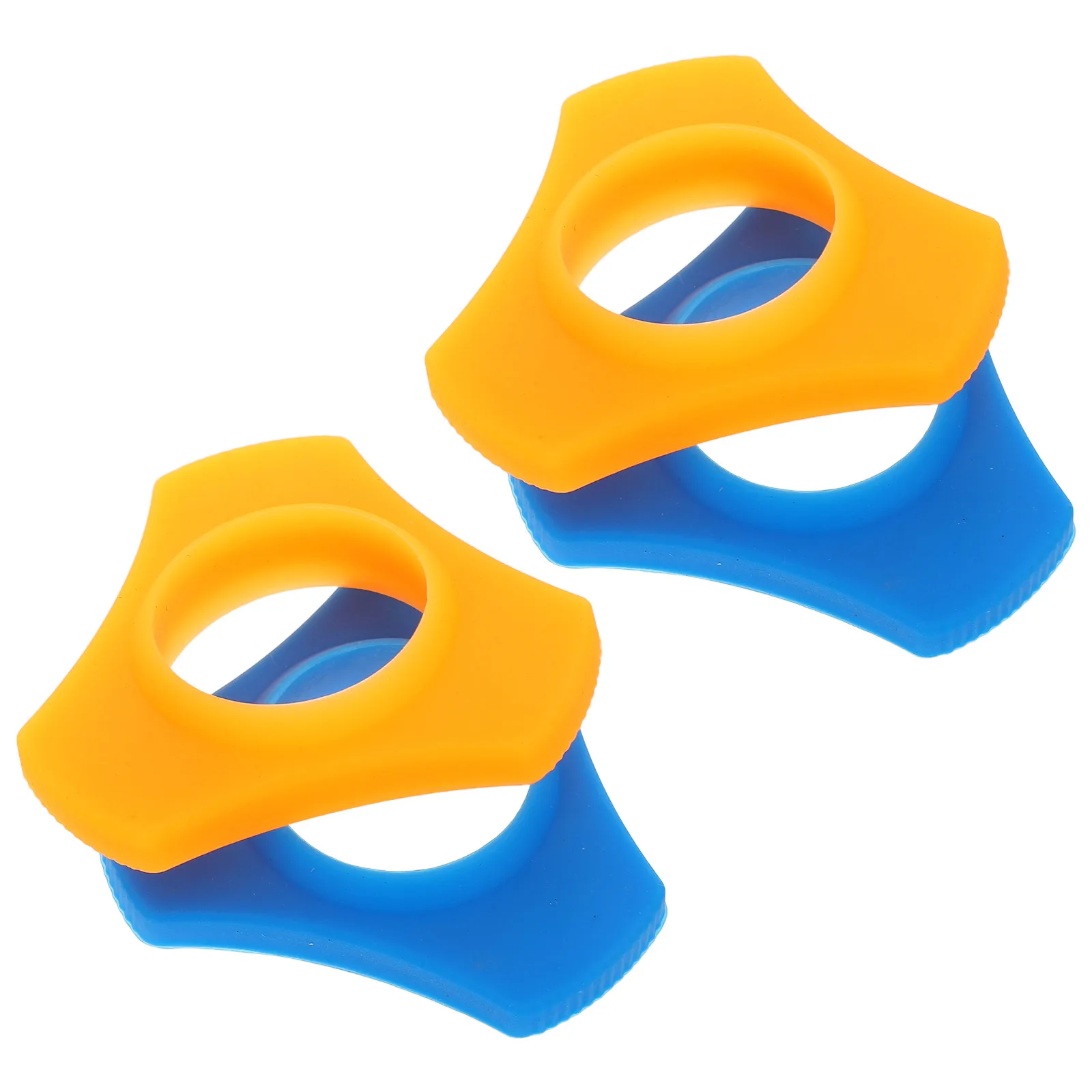 

4pcs Microphone Anti Slip Rings Triangle Silicone Φ38mm 2 Orange 2 DJ Accessories Anti Rolling Protection Mic Parts