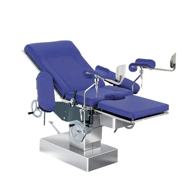 Medical Gynecologist Obstetric And Gynaecology Muanl Operating Table With Articulated Leg Section Preparation