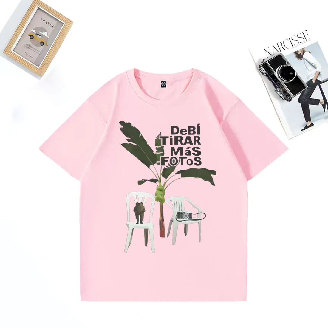 Debi Tirar Mas Fotos Graphics funny T-shirts Men women's DTMF Latin Music t-shirts short sleeve 100% Cotton Loose Street Hip Hop