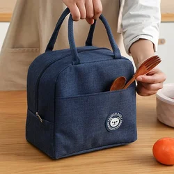 Portable Lunch Bag Food Thermal Box Waterproof Office Cooler Lunch Box Camping Picnic Bag for Kids Convenient Fresh Warmer Bags