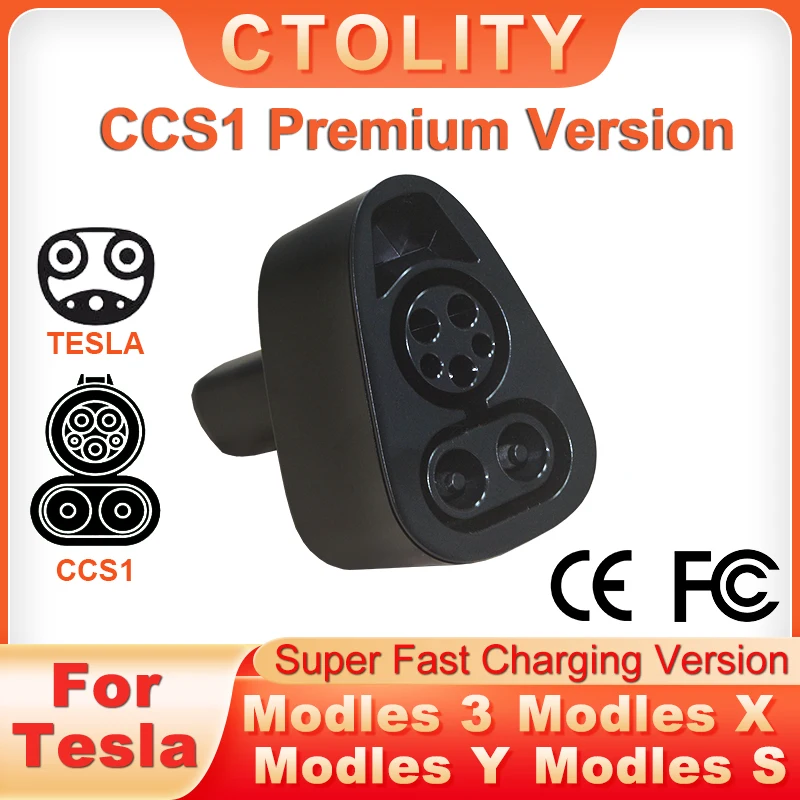 

Premium Version CCS1 to Telsa Model X Y 3 S Telsa Adapter for EV Charger Super Fast Charging 250KW Tesla CCS1 to Tpc Converter