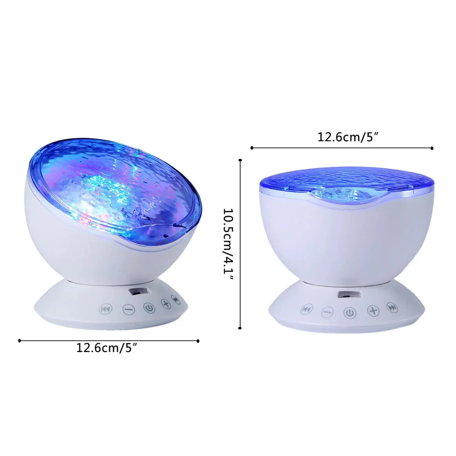 Ocean remote control projection light insert card Colorful Ocean Wave Talent Music Starry Sky Water Pattern Projection