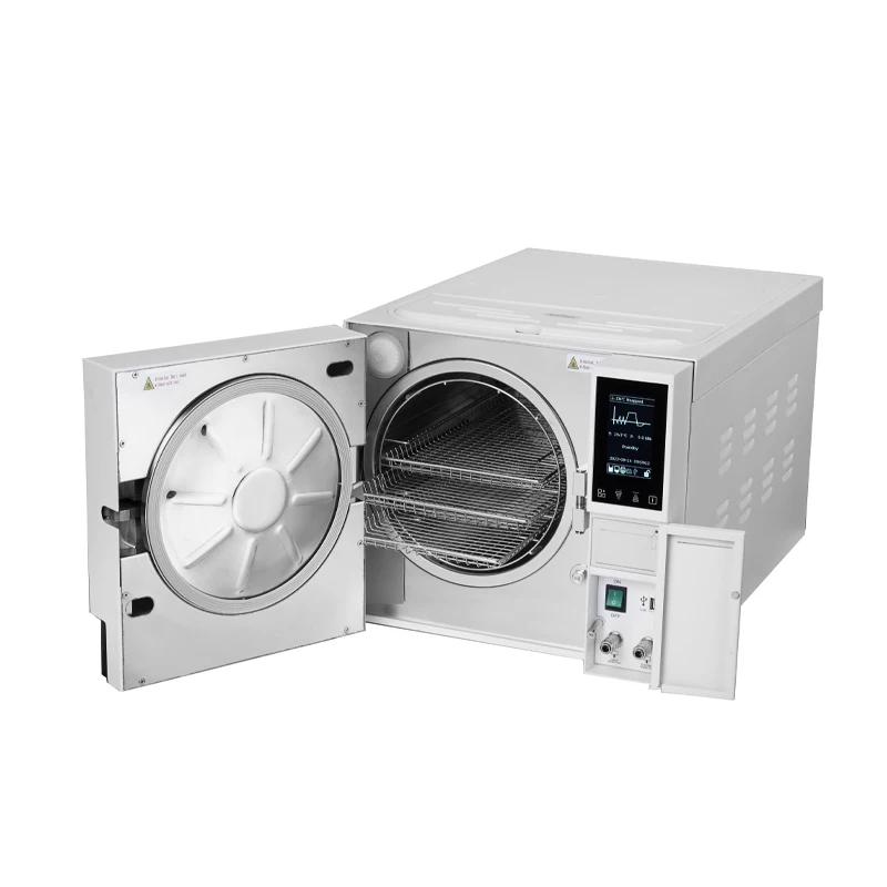 Den tal autoclave esterilizador a vapor equipamento classe B/máquina médica de esterilização autoclave 18/23L