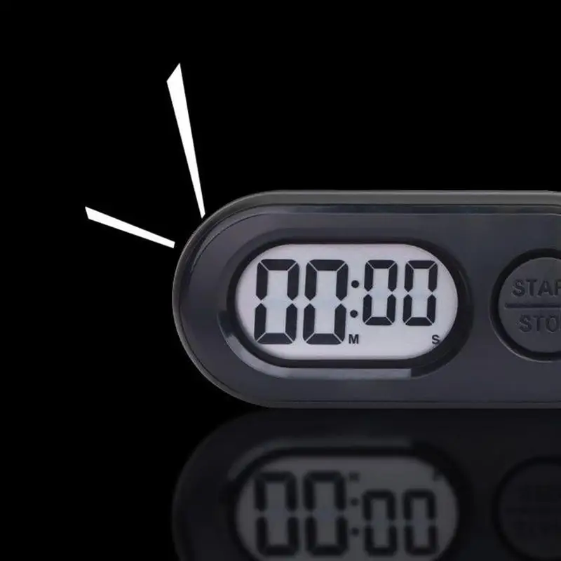 Stop Timer Keychain Outdoor Portable Stop Timer Keychain LCD Screen Digital Clock Lightweight Countdown Accessories