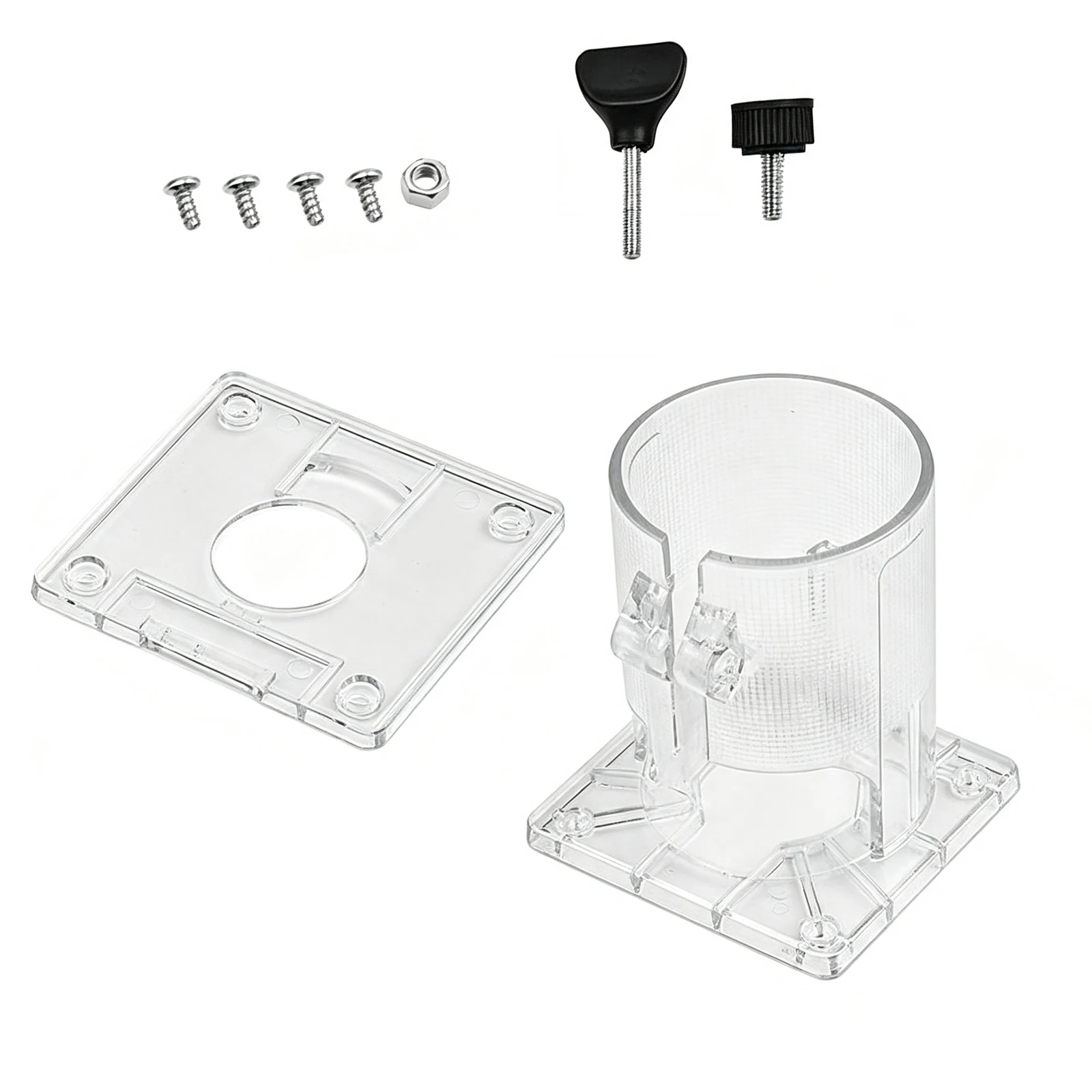 Transparent Base Plate Cover For M3700B Trim Router Woodworking Carving Machine Clear Plastic Guard Safety Accessory Power Tool