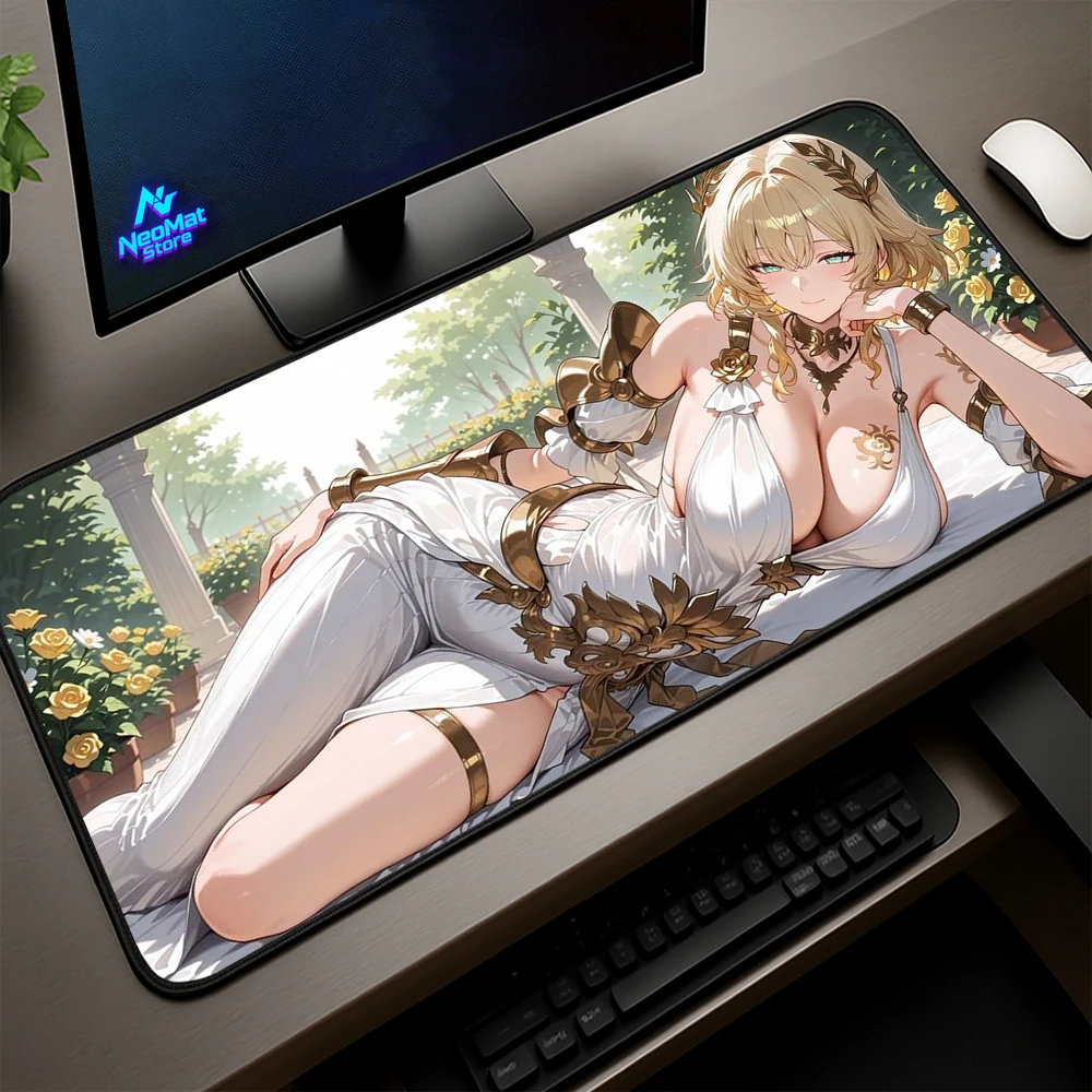 

Wuthering Waves Mousepad Japan 4mm Mousemat 900x400 Pc Decorations Gaming Mouse Pad Xxl Anime Girl Computer Desk Pad 70x30
