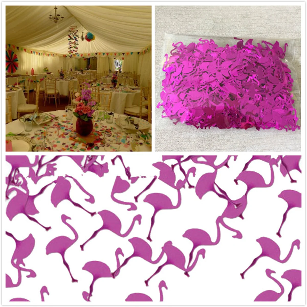 

Flamingo Bling Confetti for Party Wedding Decoration (Purple) Flamingo Confetti wedding confetti party confetti