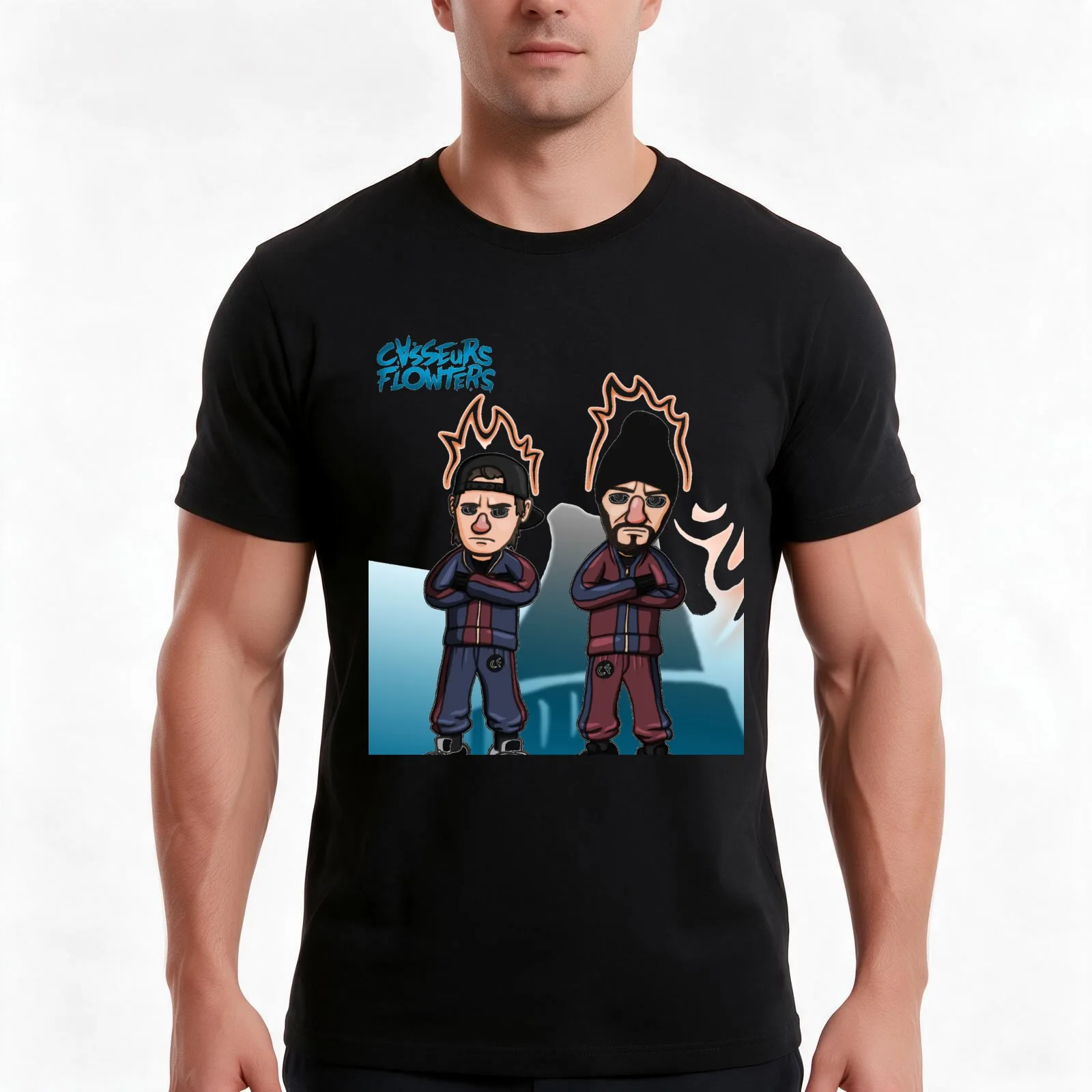 BEST SELLING - Casseurs Flowters - Dessin - FanArt T-Shirt, Summer Casual Cotton Tee, Oversized Streetwear Tops, 100% Cotton