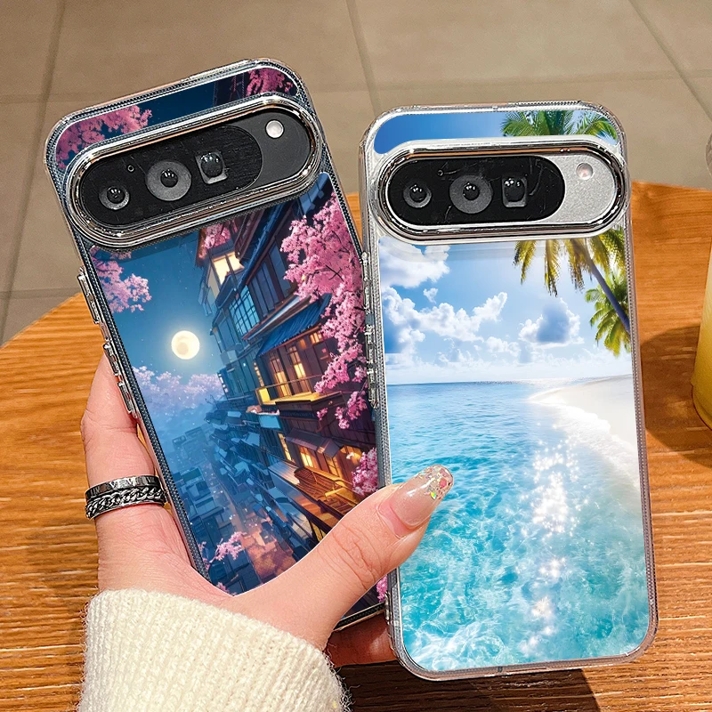 غطاء هاتف بطبعة شاطئ البحر لهو - مراجعة Phone Cases Pixel 9A وسعره