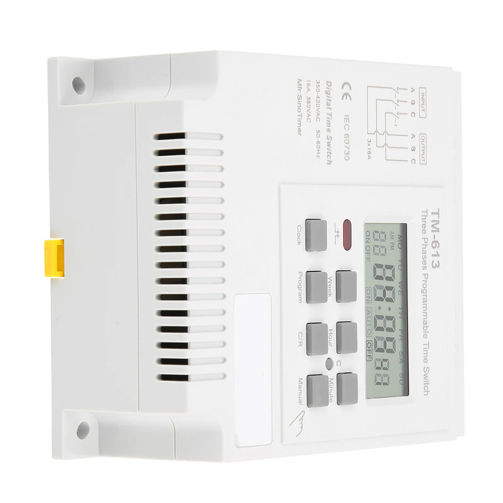 Afbeelding 4: TM-163 Drie fasen tijdrelais 380V slimme digitale wekelijkse programmeerbare besturing Power Timer-schakelaar