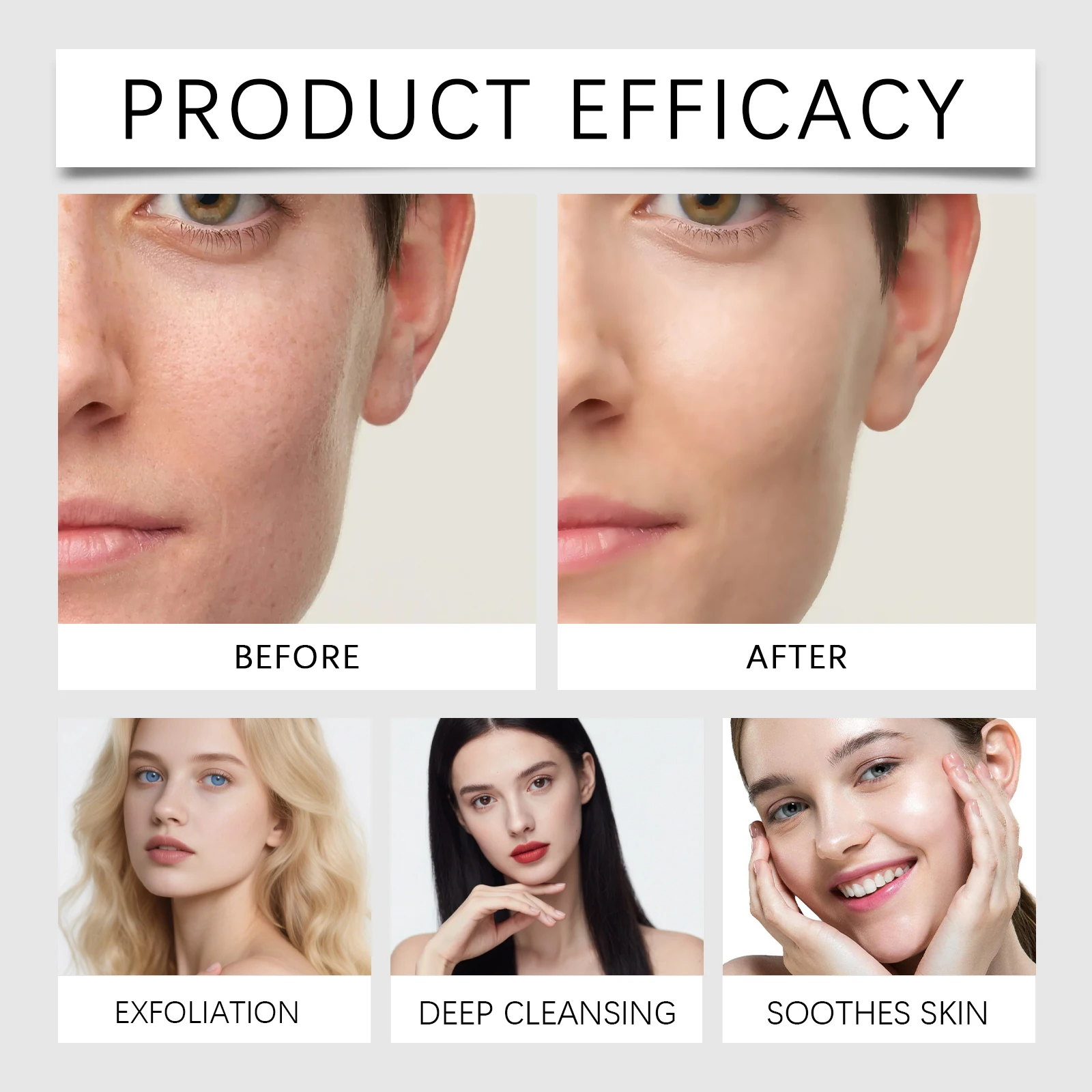 Black Rice Exfoliating Ampoule Serum Gentle Face Body Scrub for Dead Skin Removal Daily Moisturizing Peeling for All Skin Types