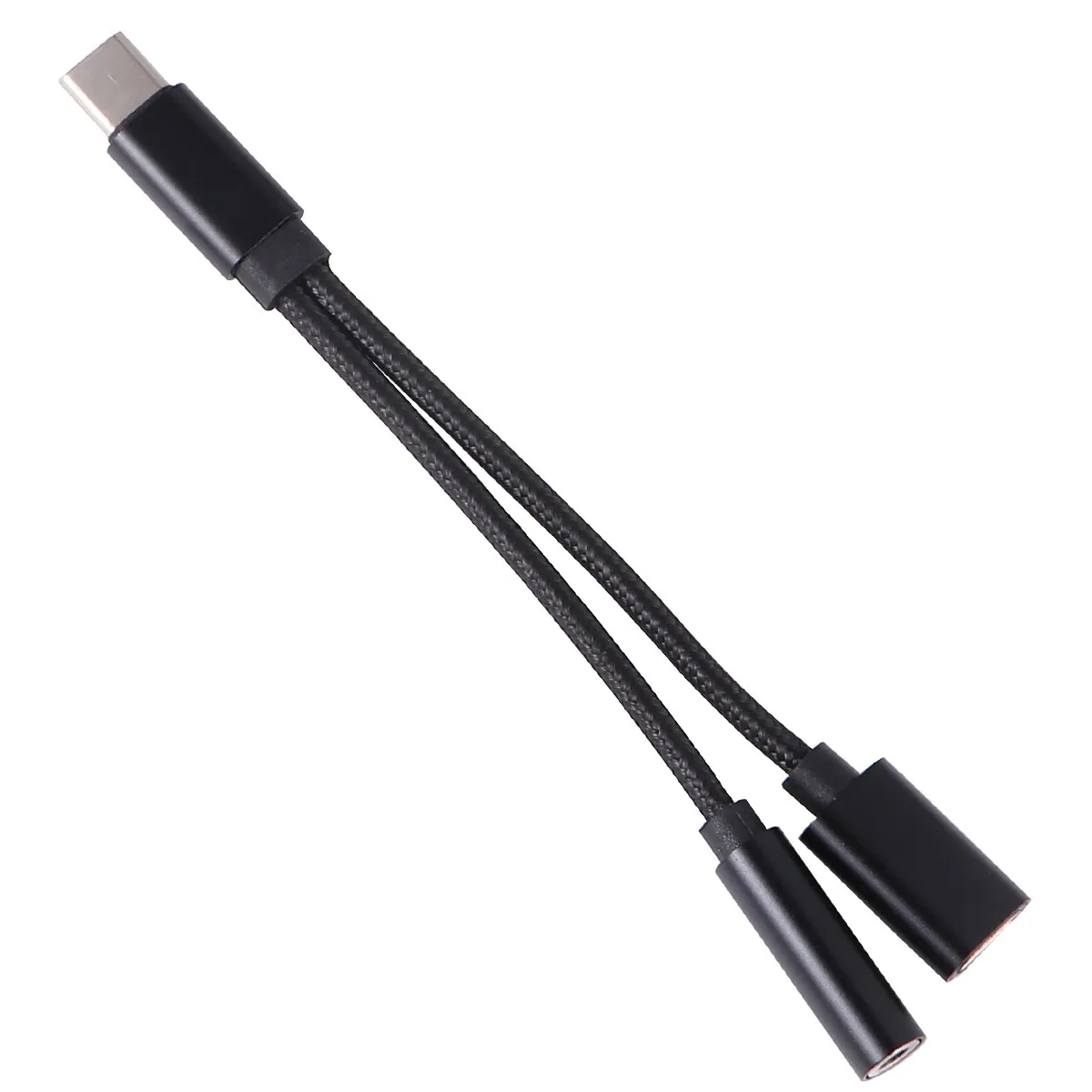 High Quality Type-C Earphone Adapter Supports Simultaneous Charging and Music Playback Reversible Plug Compact Design for Mobile