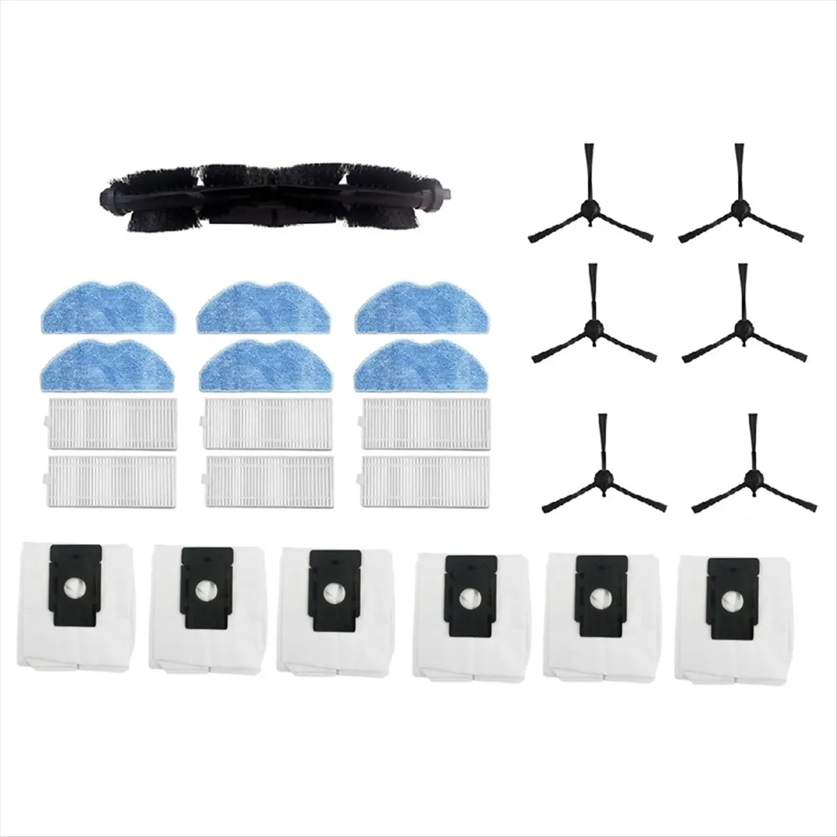 T693C★▶□☽HOT]25 Pcs for 360 S8 / Botslab S8 Plus / Choice R2 / R2s Lite / R2 Plus Sweeping Machine Accessories