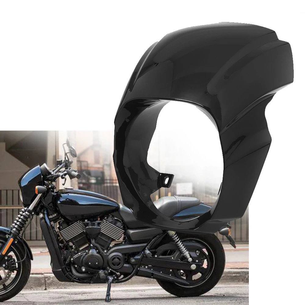 

Motorcycle Black Headlight Fairing Cover Headlight Cowl Visor For Harley Softail Breakout FXBR FXBRS M8 2018-2021