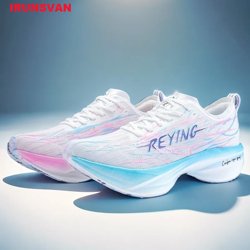 

IRUNSVAN Cushioned marathon running shoes with strong grip and carbon board running shoes, comfortable and unisex training shoes