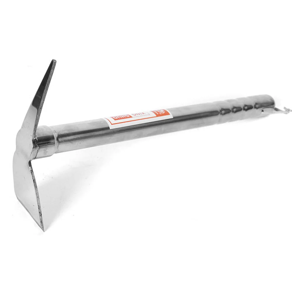 مجرفة محمولة من الفولاذ المقاوم للصدأ، أداة حديقة مزدوجة الاستخدام، متينة وخفيفة الوزن ومريحة، تصميم قوي #4