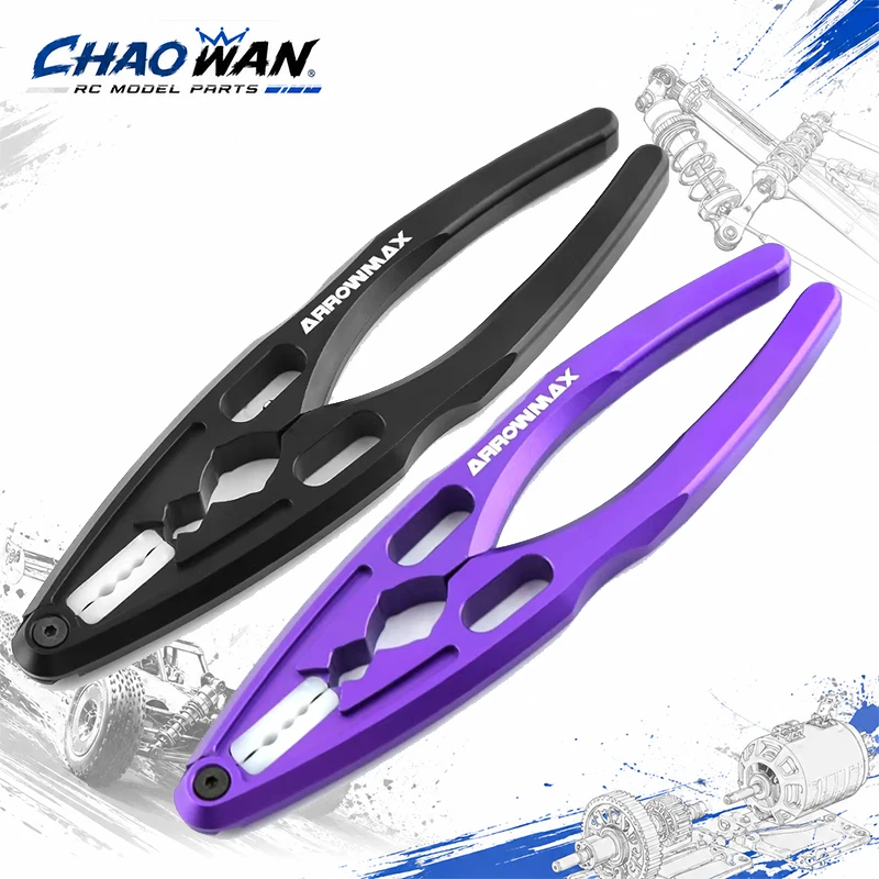 1Pc 6 IN 1 Metal Shock Absorber Pliers Multi-function Rod Ball Clamp Tool for 1/8 1/10 RC Crawler Car 94111 Traxxas Axial XV01 R