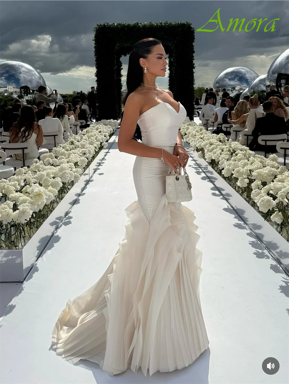 Элегантное вечернее платье без бретелек по индивидуальному заказу, изысканные шифоновые платья для особых случаев и нежные свадебные платья русалки