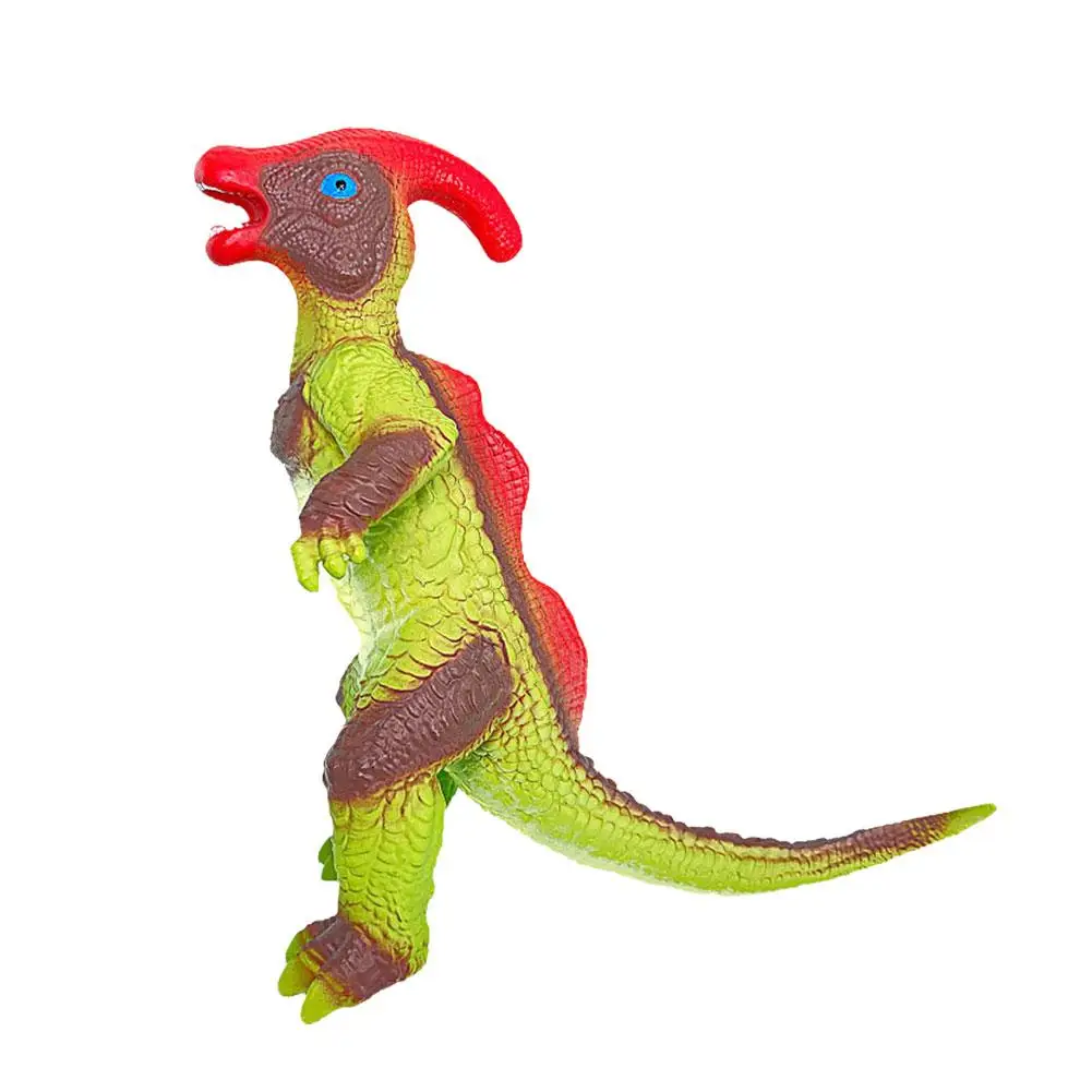 Modelo de Animal de simulación de dinosaurio, realista con Gel suave sonido de juguete, Regalo Seguro y Material, mundo de los niños, G5M5