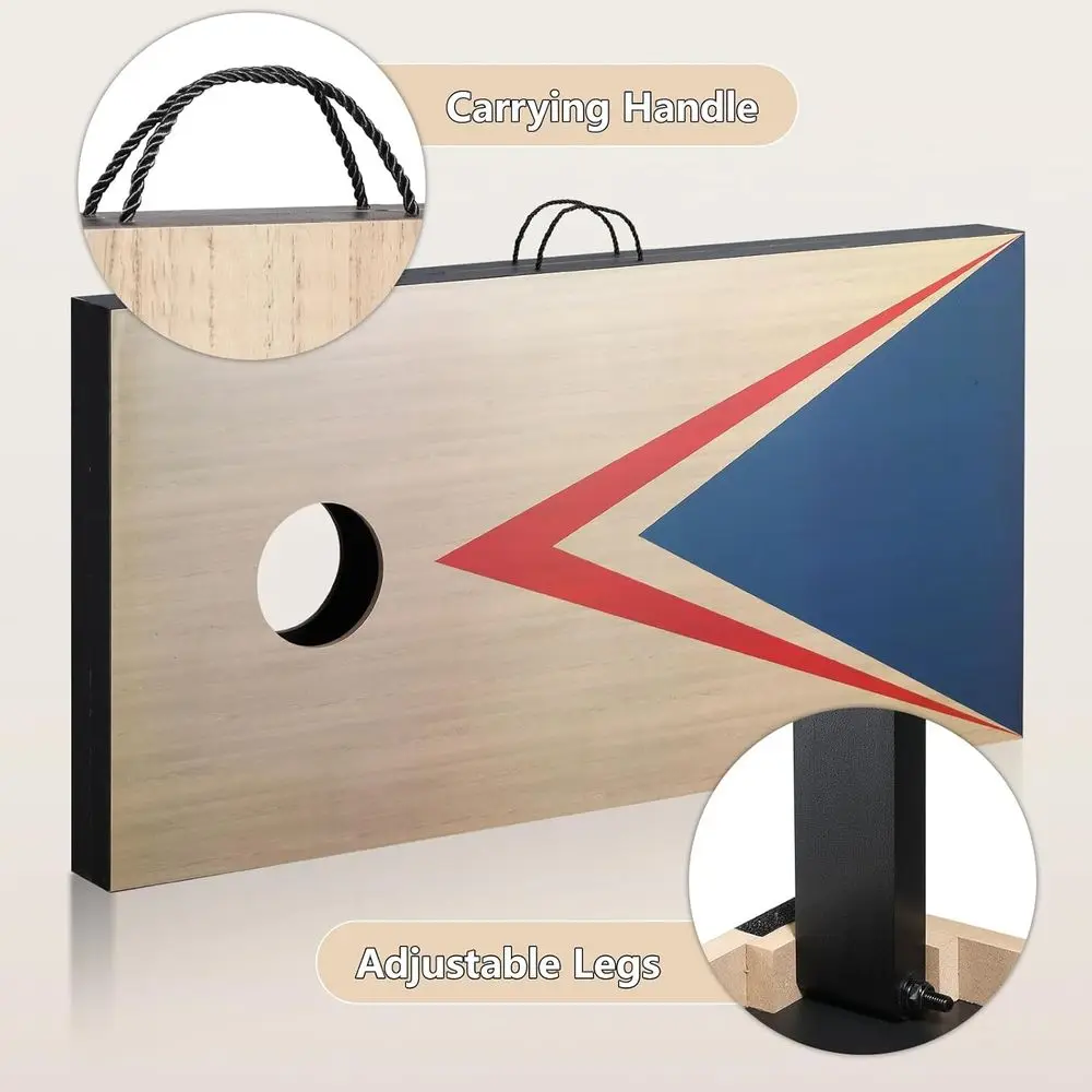 مجموعات كورنهول 4 × 2 قدم مع 8 أكياس فول حجم تنظيم، ألعاب ثقب الذرة للبالغين في الهواء الطلق لعبة رمي كيس الفول #3