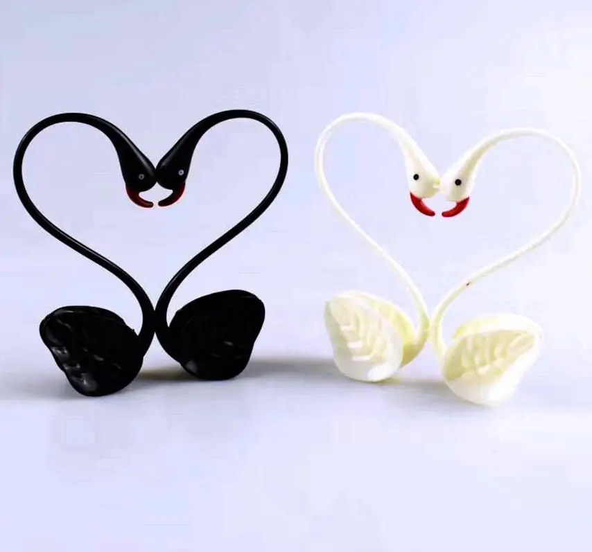 Pair of Swan Figurine Party Decoration Cake Topper Accessory for Wedding Christmas Birthday Decor Black White 50pairs/Lot