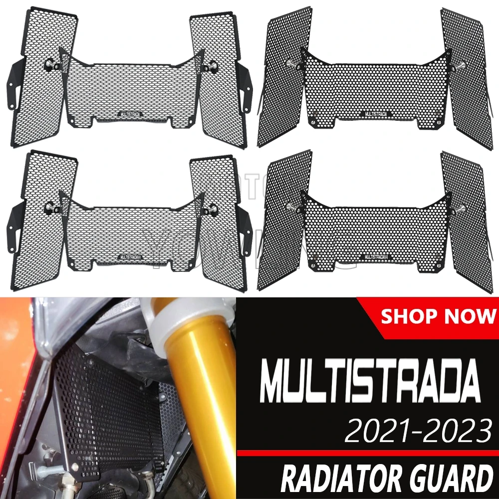 

Radiator Guard Protector Grille Cover For Ducati Multistrada V4 /S /S Sport/Pikes Peak /Rally / RS 2021 2022 2023 2024 2025 2026