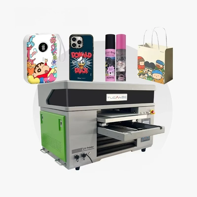 Hot Sale 4060 Multifunctional Uv Dtf and Uv Flatbed All in One Uv Printer Machine with Two Printhead
