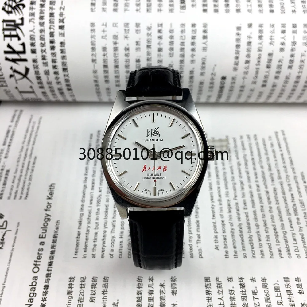 All steel manual mechanical men's watch with a diameter of 37mm