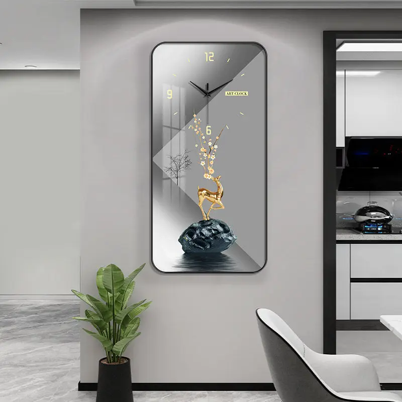 Modern luxury Wall Clock Household Decorative Painting Fashion Restaurant Creative Watch Living Room Wall Hanging Silent Clock