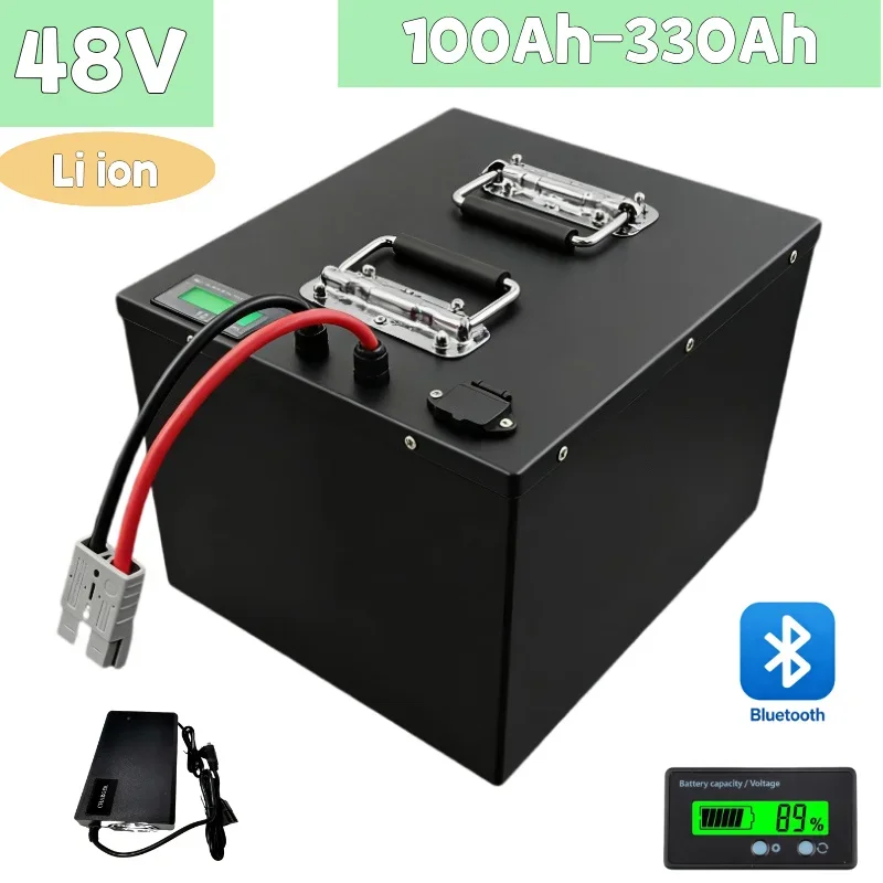 48V High Capacity Deep Cycle Li-ion Battery 100Ah-330Ah Solar UPS Backup Power for 10KW/18KW Inverter Telecommunication