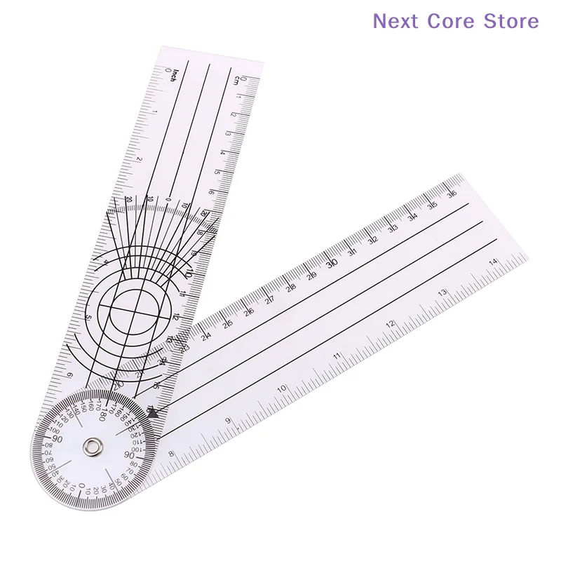 [NC]1PC Multi-Ruler Goniometer Angle  Spinal Ruler 360 Degree Measuring Tool[NC]