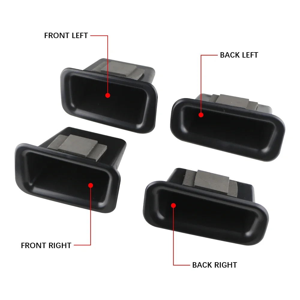 2Pcs/set ABS Car Door Armrest Storage Box for Ford Explorer 2011 - 2022 Door Handle Boxes Case Holder Container Accessories