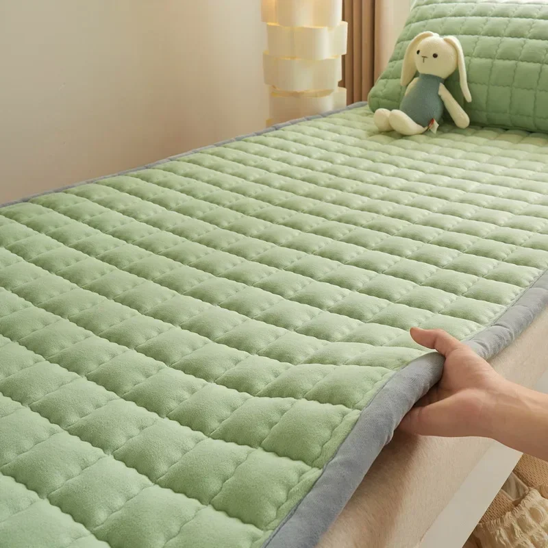 1PC Solid Color Mattress Tatami Student Dormitory Rental House Milk Flour Mattress Soft Mattress Thin-Mattress Printed