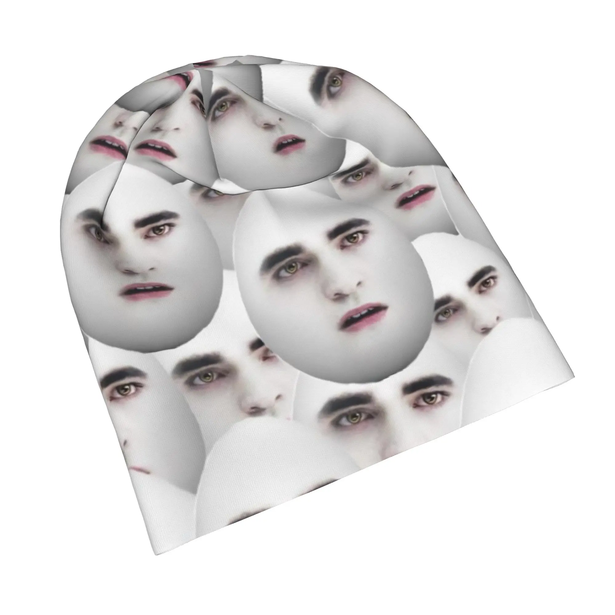 Funny Eggward Meme  Skullies Beanies Hats Twilight Edward Cullen Casual Unisex Outdoor Caps Warm Dual-use Bonnet Hat